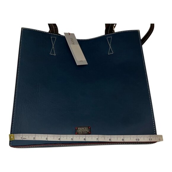 Frances Valentine New York Two Tone Leather Crossbody Handbag Combo NWT - Picture 8 of 8